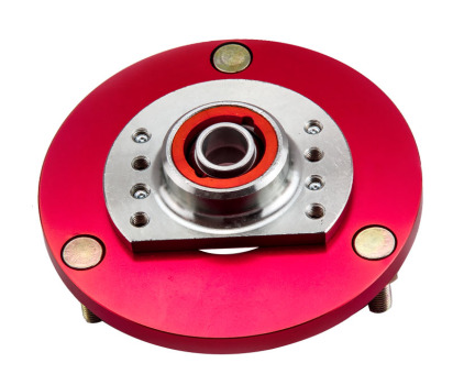 Compatible for BMW E46 3 Series M3 Front Coilover Camber Plate Top Upper Mounts Red Pair