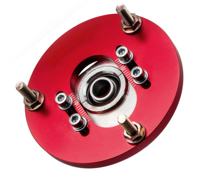Compatible for BMW E46 3 Series M3 Front Coilover Camber Plate Top Upper Mounts Red Pair