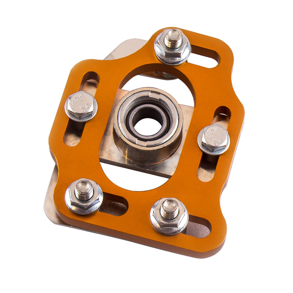 Compatible for Ford Mustang Coilover Camber Caster Plate Kit ±3 1979-1989 Top Mount Pair 