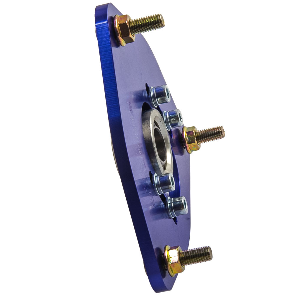 Compatible for Subaru Impreza STI GDA GDB 02-07 Top Mount 2x Plate Blue Front Camber Plates