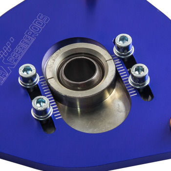Compatible for Subaru Impreza STI GDA GDB 02-07 Top Mount 2x Plate Blue Front Camber Plates