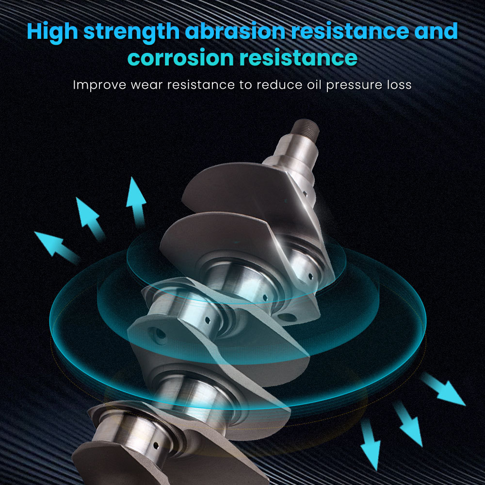 Billet Crankshaft compatible for Fiat 128 Punto GT 1.4L 67.4mm Billet 4340 Steel HP1800 Crank