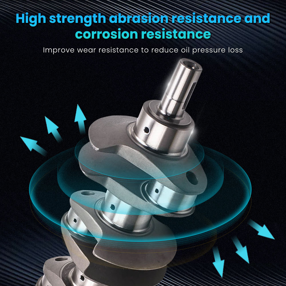 Crank 4340 Crankshaft compatible for Ford X Flow compatible for Lotus Cosworth BD BDA BDG 77.62mm 1800HP