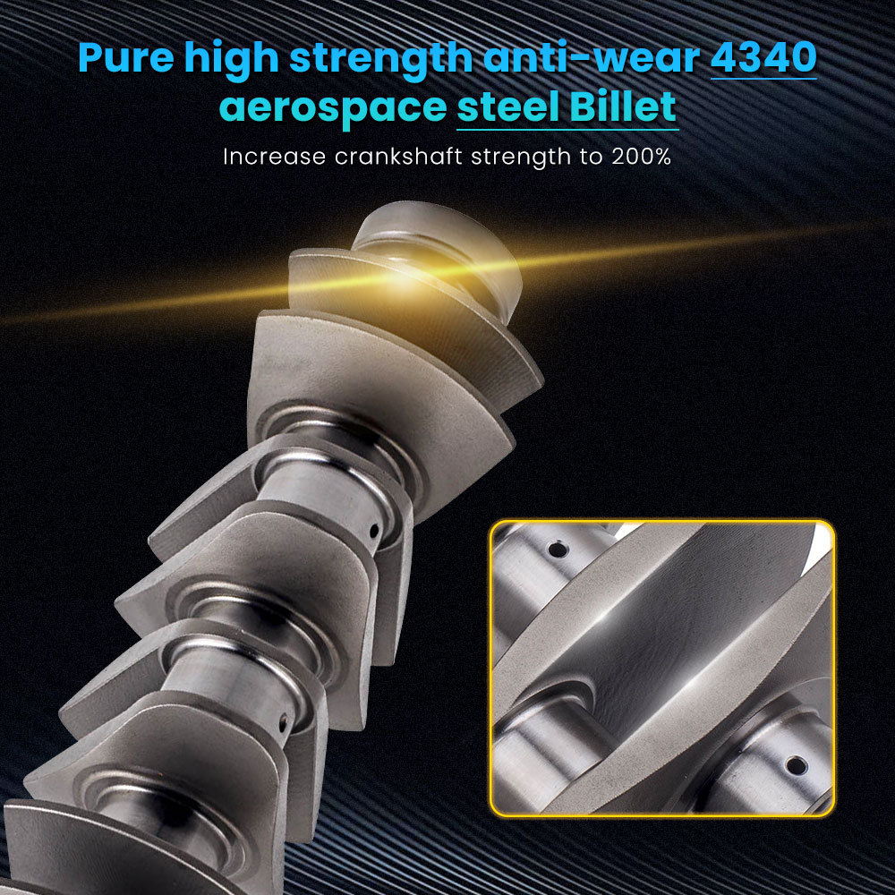 Compatible for Fiat Coupe FA/175 1993-2000 90mm Stroke Crankshaft - High Performance 4340 EN24 Billet Steel Crank