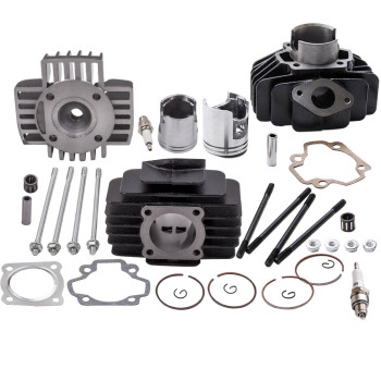 Compatibile per yamaha pw50 60cc kit foro grande cilindro testata guarnizione pistone estremità superiore 1981-2009