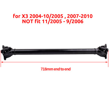 718mm Albero Trasmissione Cardanico Anteriore compatibile per BMW X3 E83 01-05 
