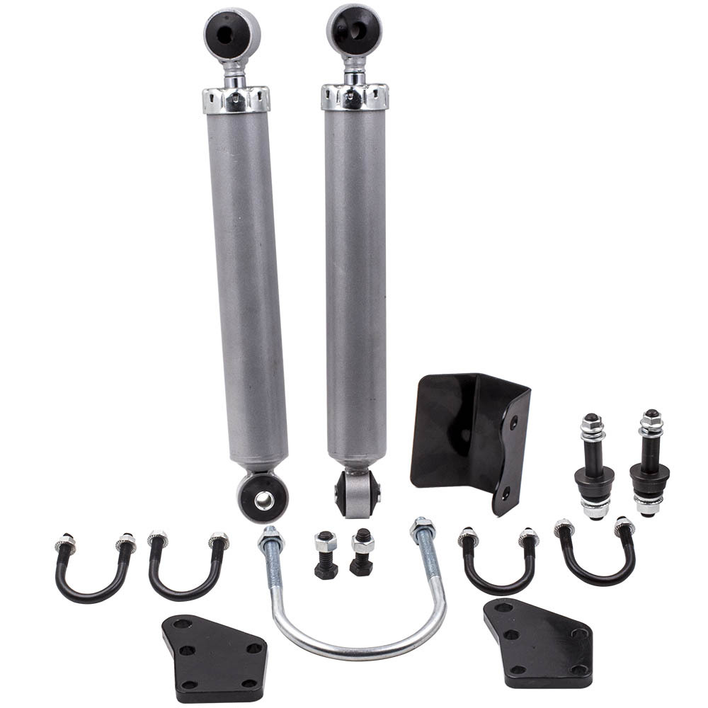 Dual Steering Stabilizer Shocks compatible for Ford F250 F350 compatible for Super Duty 2005-2017 4x4