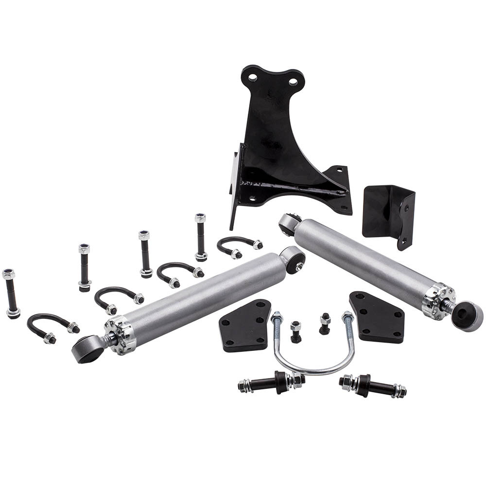 Dual Steering Stabilizer Shocks compatible for Ford F250 F350 compatible for Super Duty 2005-2017 4x4