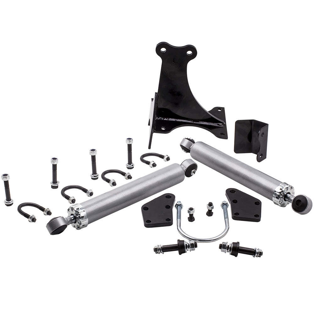 Dual Steering Stabilizer compatible for Ford F250 F350 Super Duty 2005