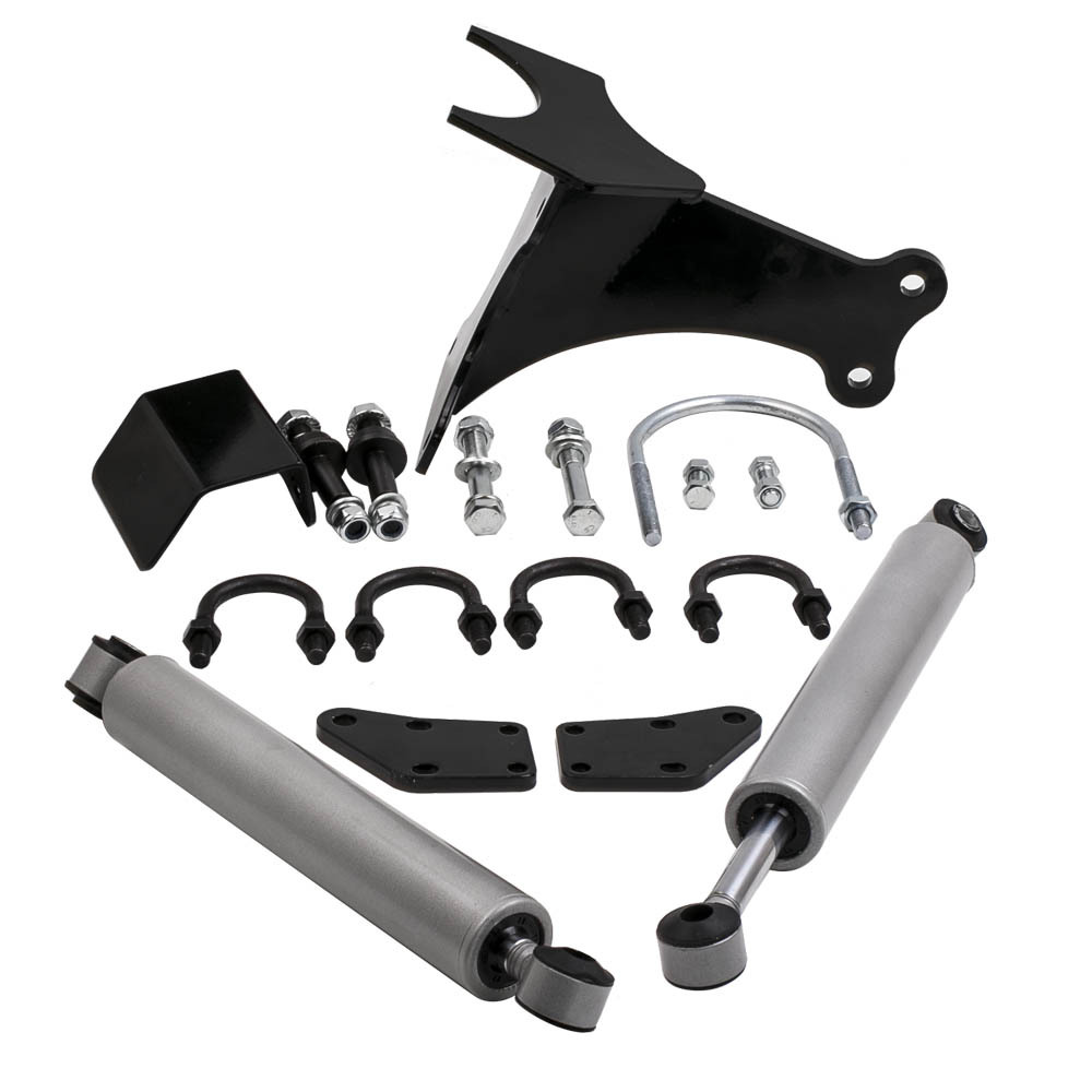 Amortiguadores estabilizadores de dirección dobles compatible para Ford F250 F350 compatible para Super Duty 2005-2017 4x4