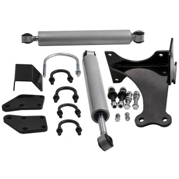 Amortiguadores estabilizadores de dirección dobles compatible para Ford F250 F350 compatible para Super Duty 2005-2017 4x4