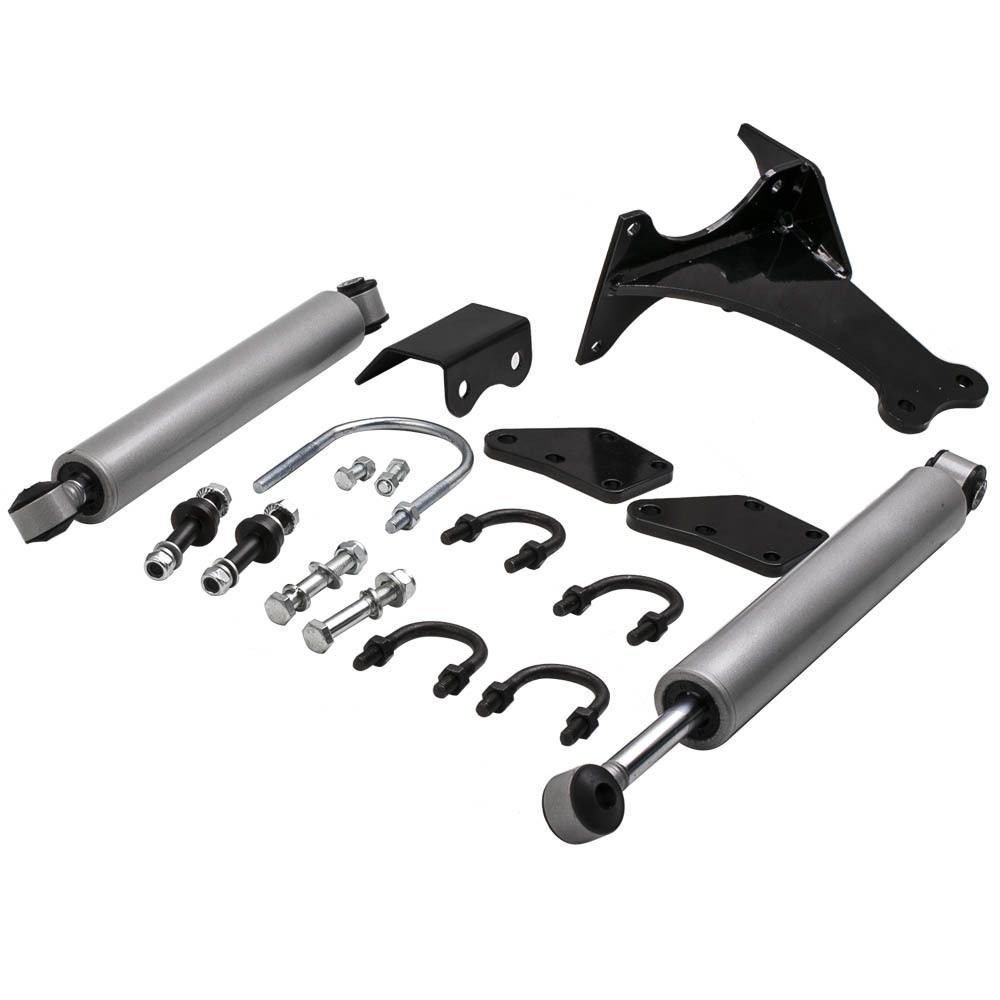 Amortiguadores estabilizadores de dirección dobles compatible para Ford F250 F350 compatible para Super Duty 2005-2017 4x4