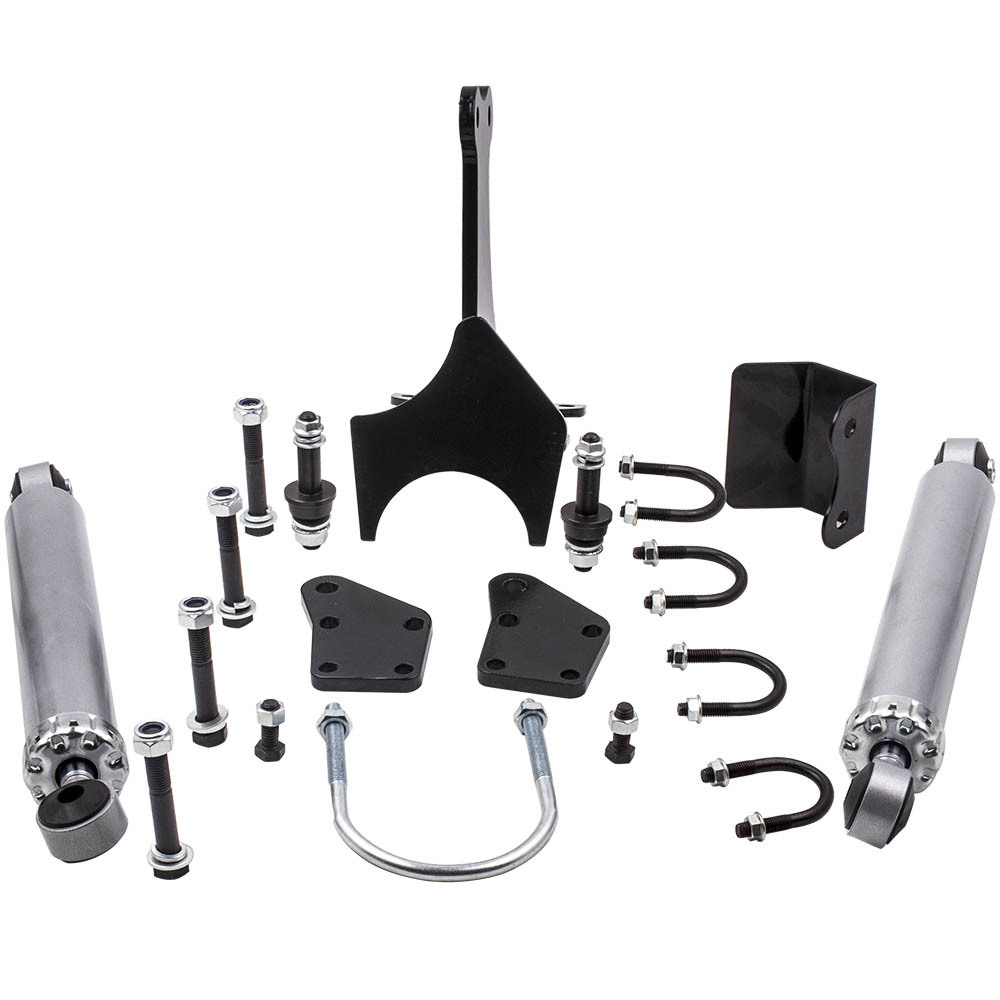 Compatible for Ford F250 F350 compatible for Super Duty Dual Steering Stabilizer 2005-2016 17 4WD