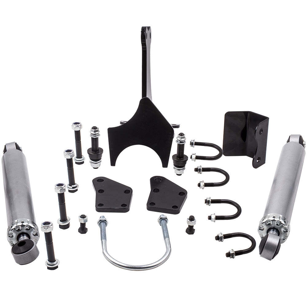 Maxpeedingrods Super Duty Dual Steering Stabilizer compatible for Ford