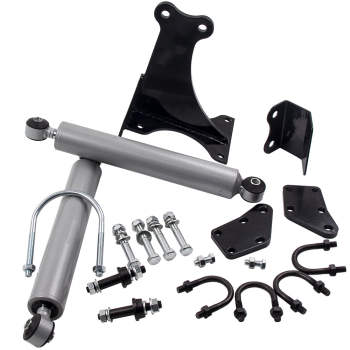 Dual Steering Stabilizer kit compatible for Ford F250 F350 compatible for Super Duty 1999-2004