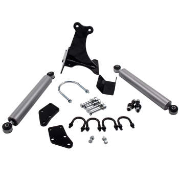 Dual Steering Stabilizer kit compatible for Ford F250 F350 compatible for Super Duty 1999-2004