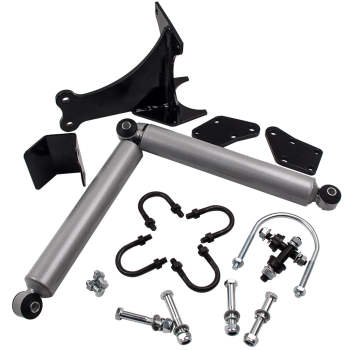Dual Steering Stabilizer kit compatible for Ford F250 F350 compatible for Super Duty 1999-2004