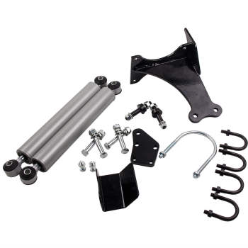 Dual Steering Stabilizer kit compatible for Ford F250 F350 compatible for Super Duty 1999-2004