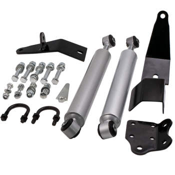 Compatible for Dodge Ram 2500 (03-13) / 3500 (03-12) Dual Steering Stabilizer Kit