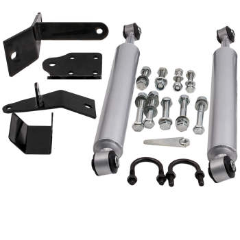 Compatible for Dodge Ram 2500 (03-13) / 3500 (03-12) Dual Steering Stabilizer Kit