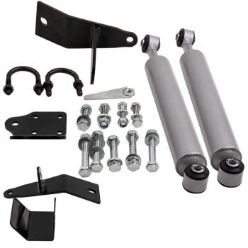 Compatible for Dodge Ram 2500 (03-13) / 3500 (03-12) Dual Steering Stabilizer Kit