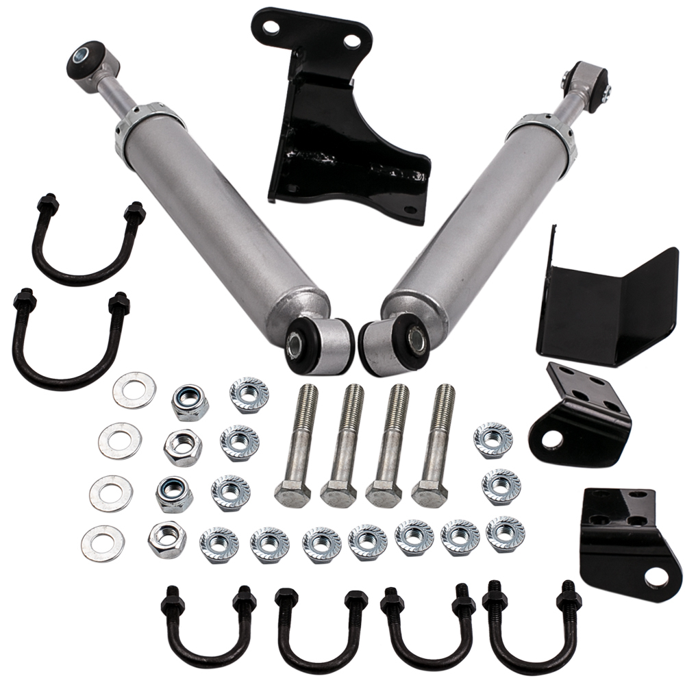 Dual Steering Stabilizer Cylinder compatibile per Jeep Wrangler Unlimited JK 4 Door 07-17