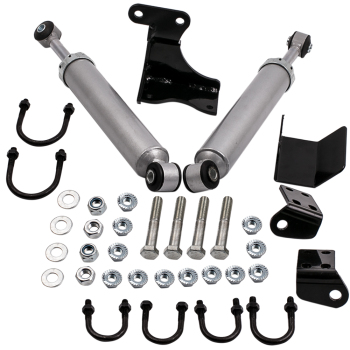 Dual Steering Stabilizer Cylinder compatibile per Jeep Wrangler Unlimited JK 4 Door 07-17