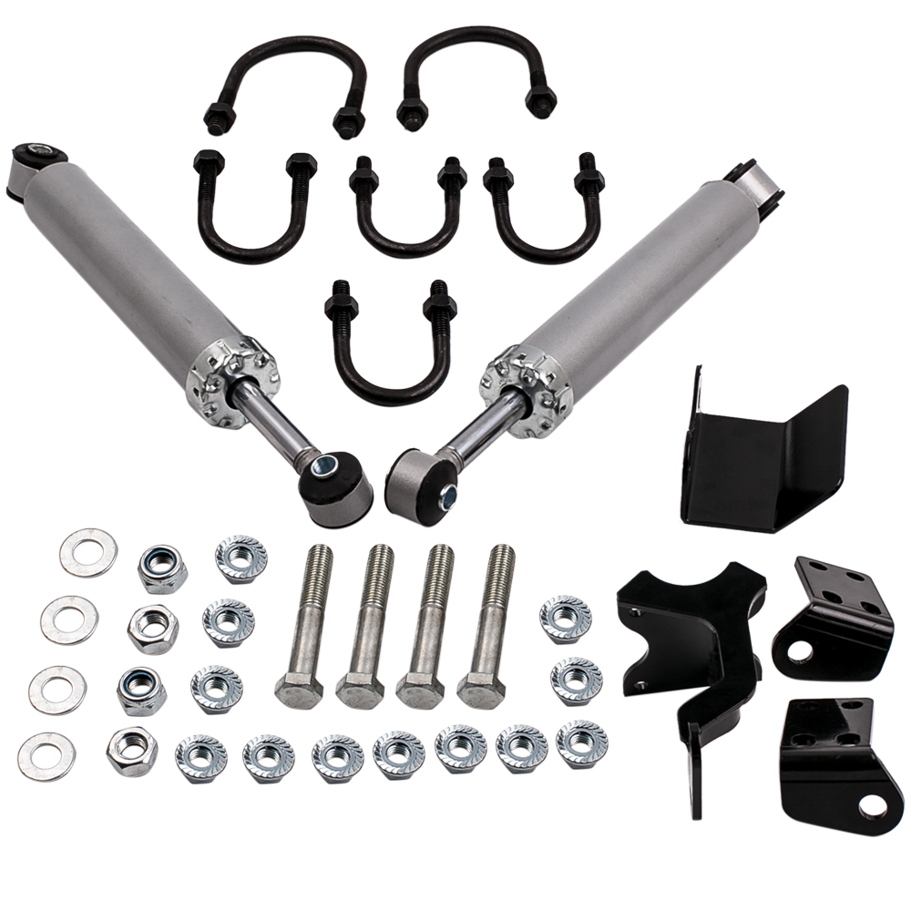 Dual Steering Stabilizer Cylinder compatibile per Jeep Wrangler Unlimited JK 4 Door 07-17