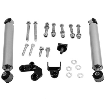 Steering Stabilizer/Damper Kit-Dual Steering Damper Compatible para Jeep Cherokee XJ 2WD 4WD 1984 - 2001