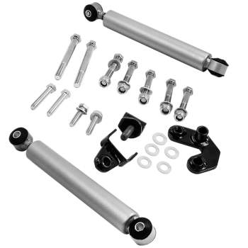 Compatible for Jeep Wrangler TJ compatible for Cherokee XJ Dual Steering Stabilizer Damper Kit
