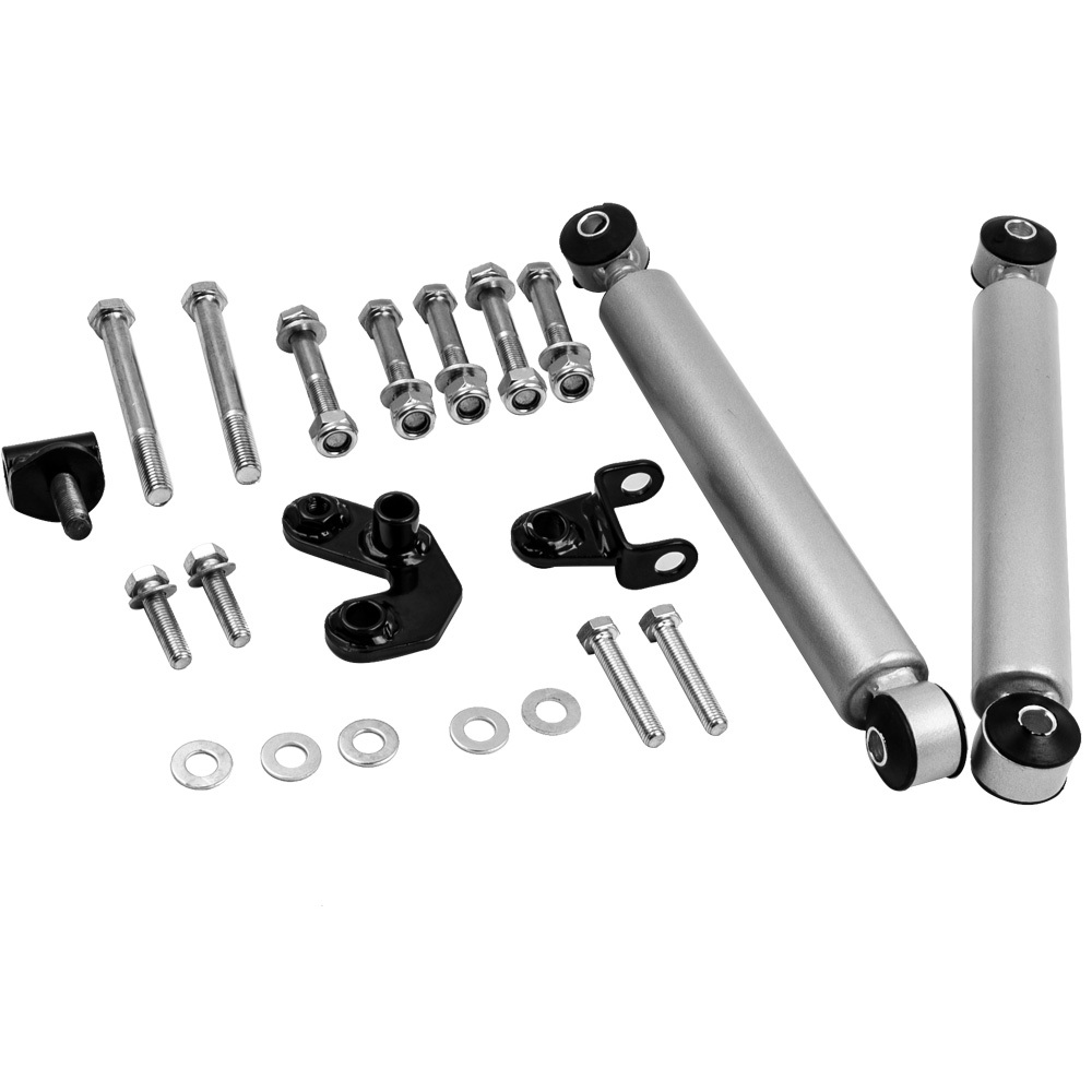 Compatible for Jeep Cherokee XJ2WD 4WD 1984 - 2001 Dual Steering Stabilizer Shock Absorber 1997~2006
