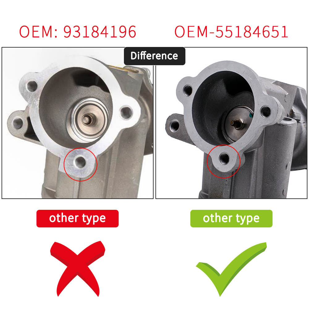 Vanne EGR compatible pour Fiat Compatible pour Lancia Compatible pour Opel Agila compatible pour Suzuki 1.3 CDTi DDiS 55184651 55201144