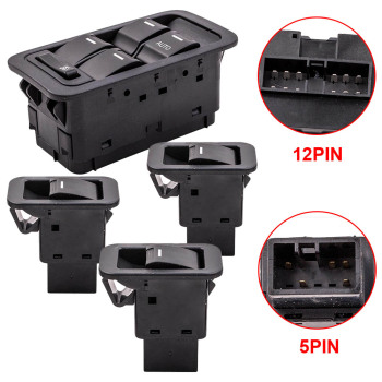 1x Master and 3x Single Power Window Switch compatible for Ford Territory SX SY SZ 2004-2014
