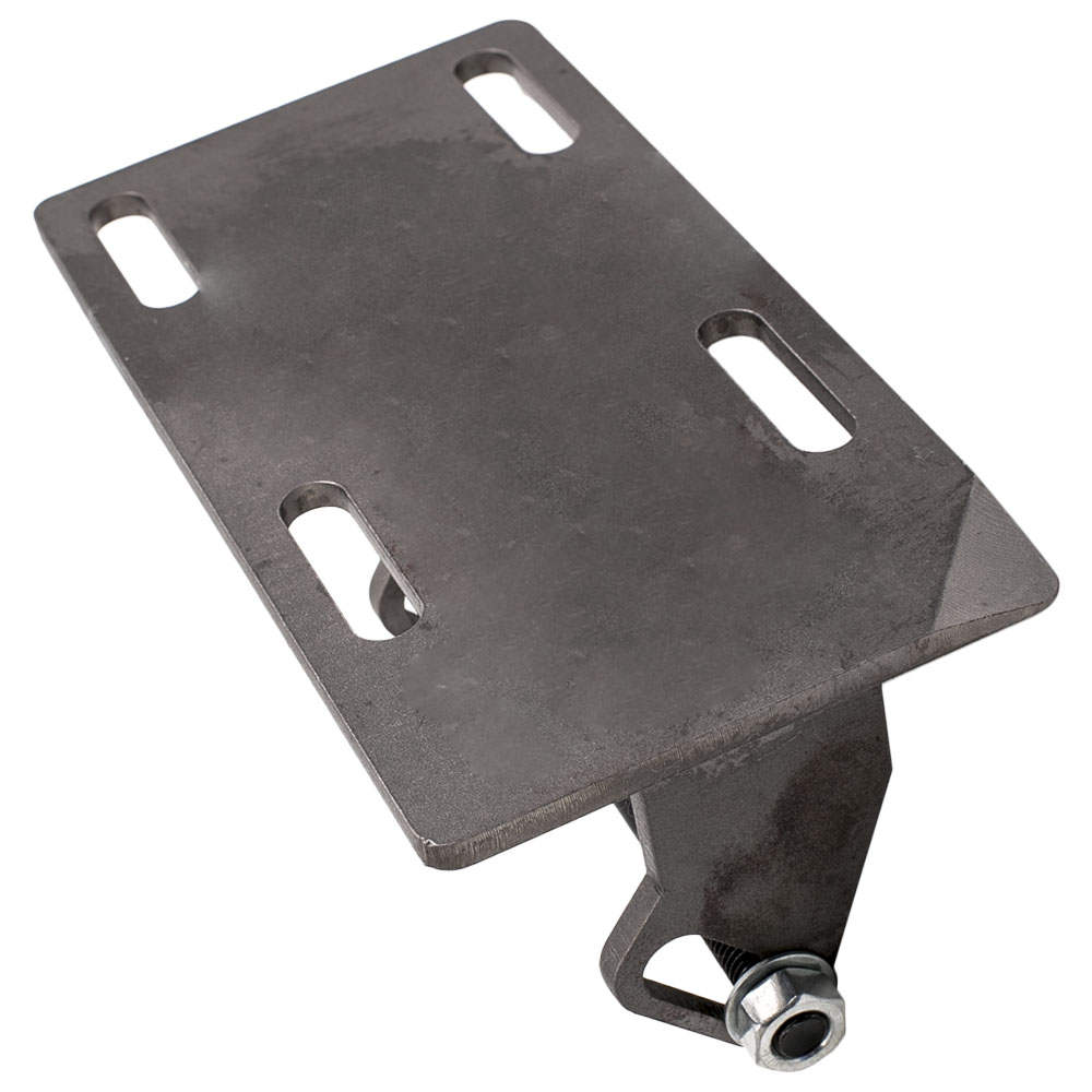 LS Engine Mount Adapter Plates For Chevy C10 Trucks (1974-1986) - Fits LS1, LS2, LQ4, Steel Black Coated