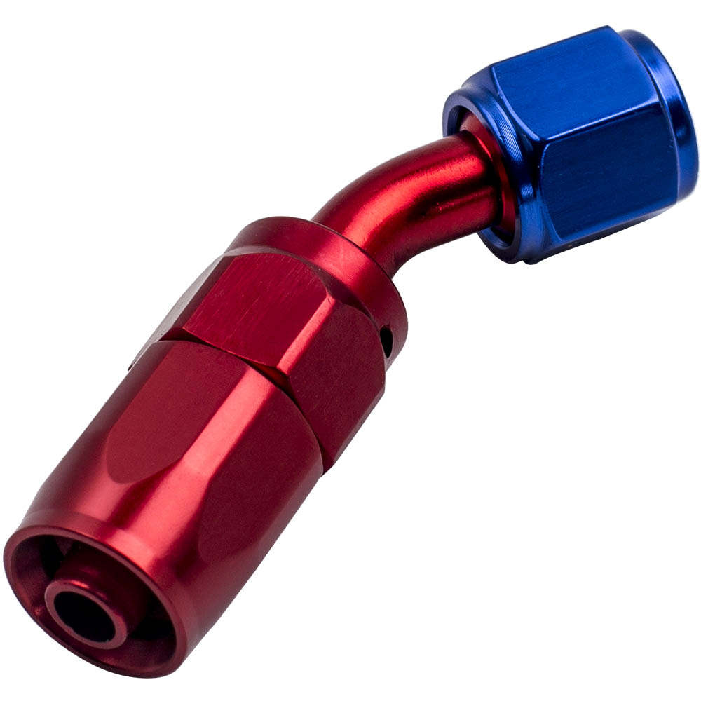 Pair Aluminum Strength 6 AN 45° Swivel Hose End Fitting