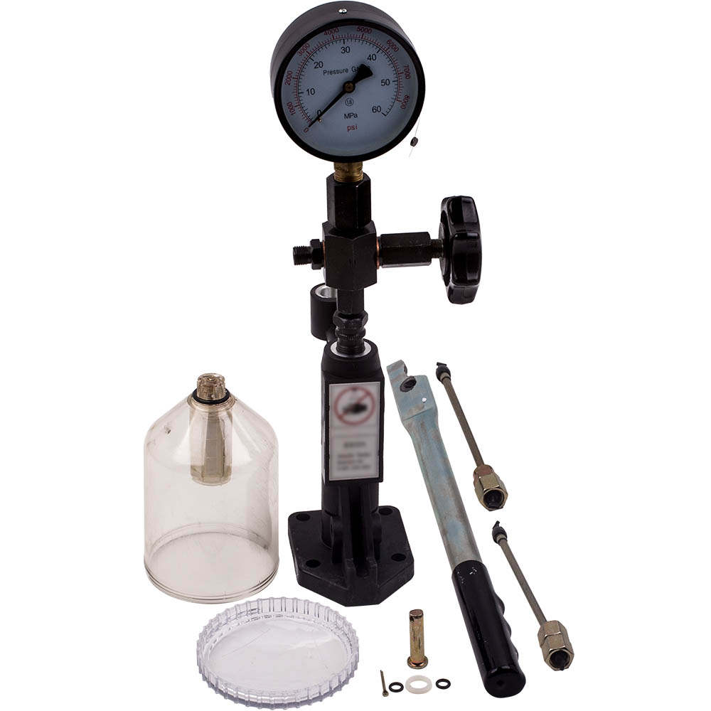 Diesel Injector Nozzle Tester per Pop Pressure 0-60Mpa Teste Dual Scale BAR