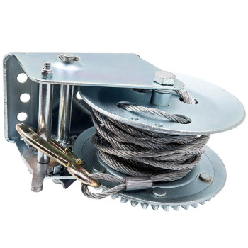 Professional Winch Hand Winch with Wire Rope 1360 kg 10 Meter Winch Car Trailer