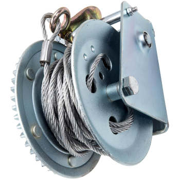 Professional Winch Hand Winch with Wire Rope 1360 kg 10 Meter Winch Car Trailer
