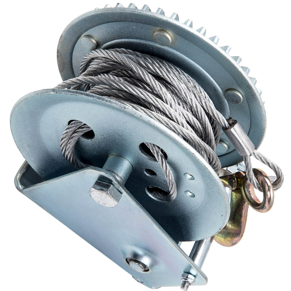 2500lbs Capacity Heavy Duty Hand Winch Cable Hand Cable Winch 10m 
