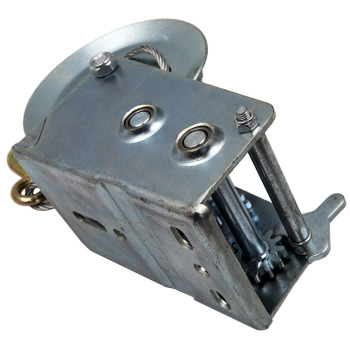 Argento Rimorchio Manuale Verricello 3500Lbs / 1500Kg Per Auto Barca Rimorchio