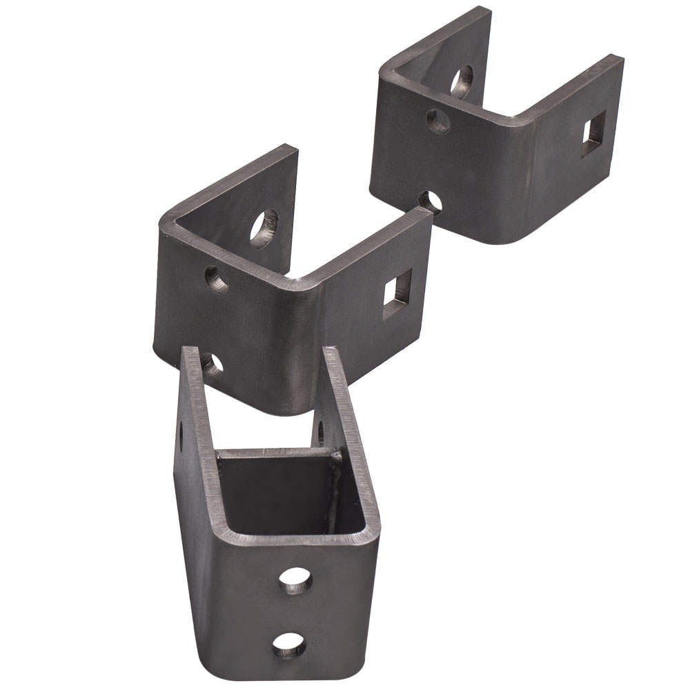 2" wide slipper spring hanger kit for tandem trailer axle with shackle