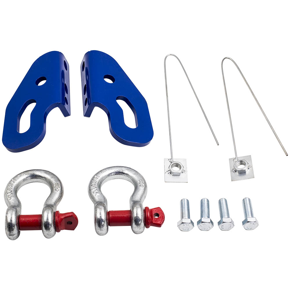 Recovery Tow Points Kit compatible for Nissan Patrol GU Series 3, 4, 5 ON 4WD w/ Shackles-image-RTP-NISGU-LC