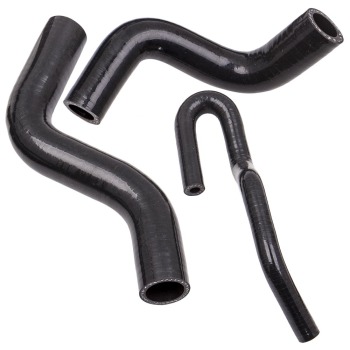 Compatible para Honda Civic D15 D16 Sohc 1992-2000 9 Pcs Silicone Radiator Heater Hose Kit