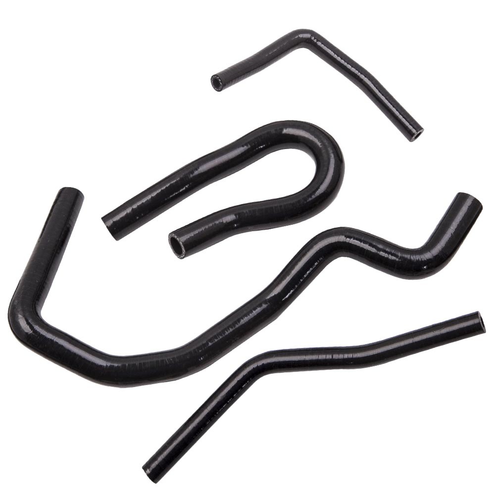 Compatible pour honda civic d15 d16 92-00 sohc eg / ek kit de durite de radiateur silicone noir neuf