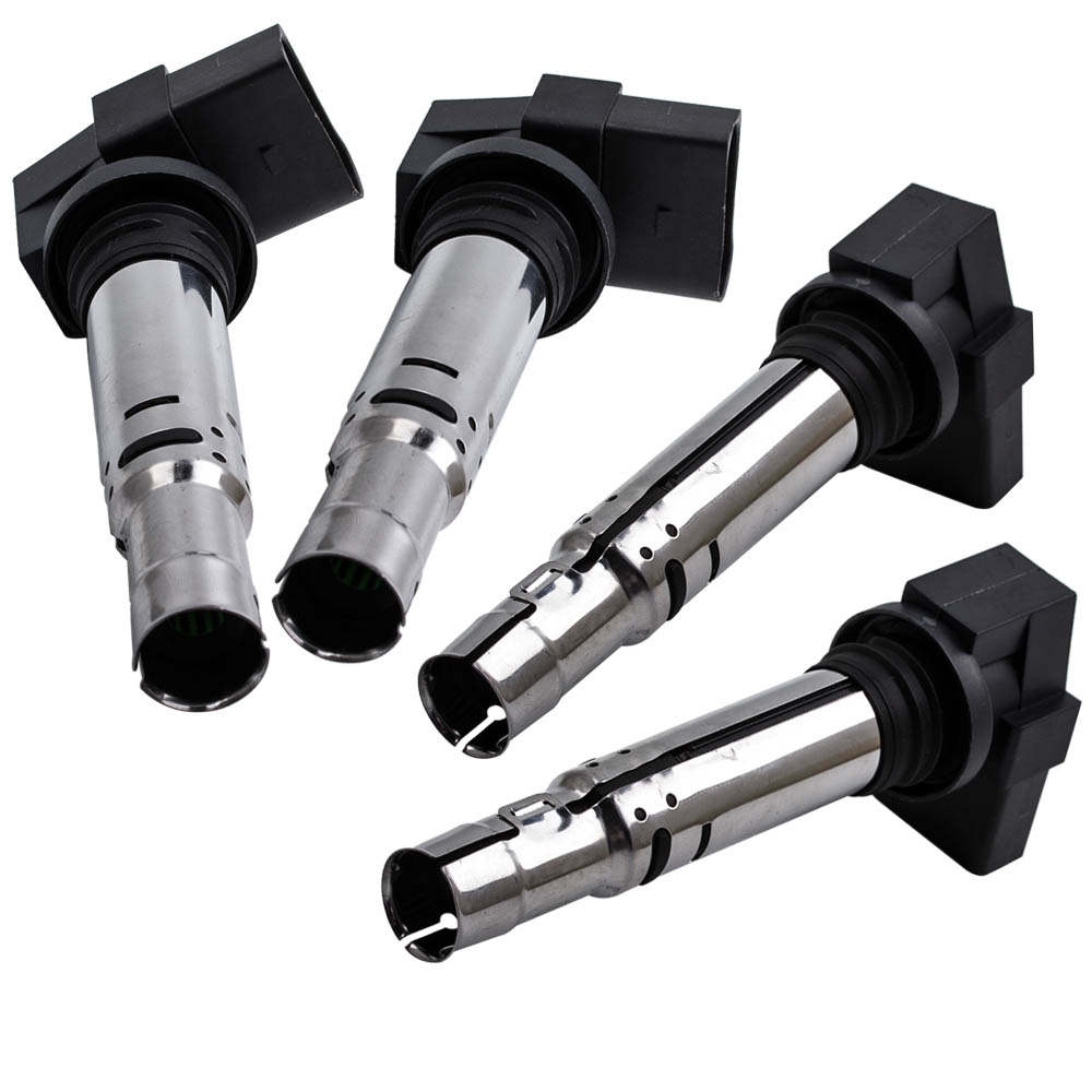 4x Ignition Coil compatible for Volkswagen Golf 1.4 TSI compatible for VW Polo Jetta 1.6 FSI Tiguan Beetle	