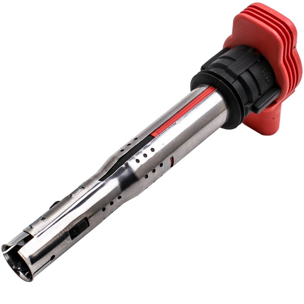 4x Rojo Bobina Pack Set compatible para AUDI R8 2.0 TFSI / 2.0TSI A3 / Compatible para Golf 5 / Leon 06E905115E