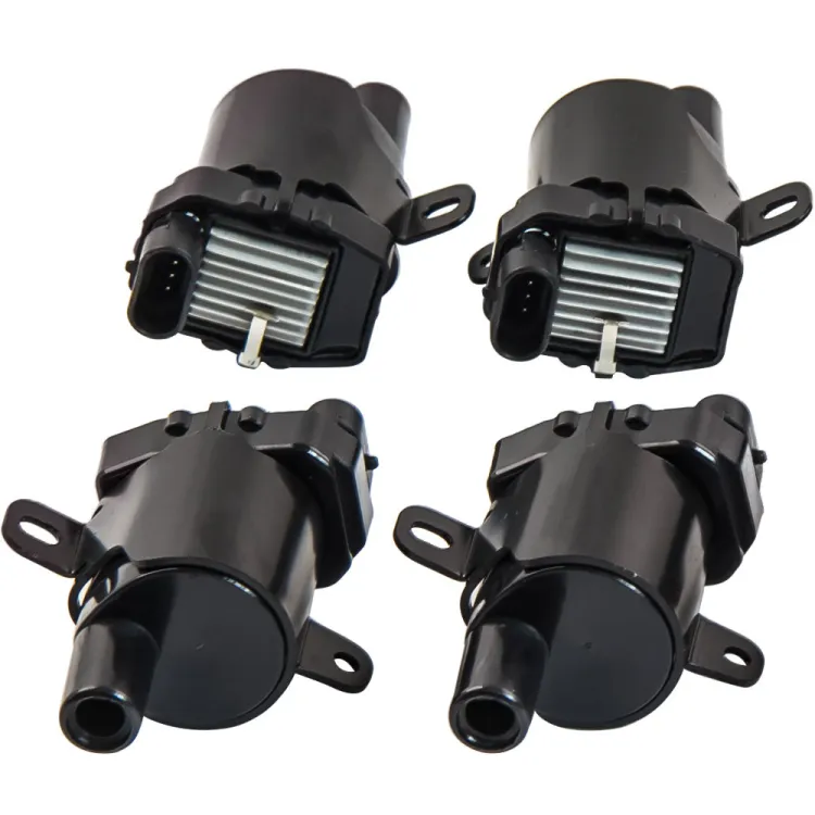 8 SET Round gnton Col Spark Plug Pack For Chevy Slverado GMC 4.8 5