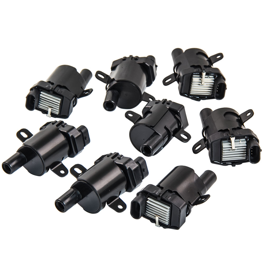 Compatible for GMC Sierra C3 C1251 Round 8pcs Ignition Coil packs compatible for Chevrolet SSR 5.3L 