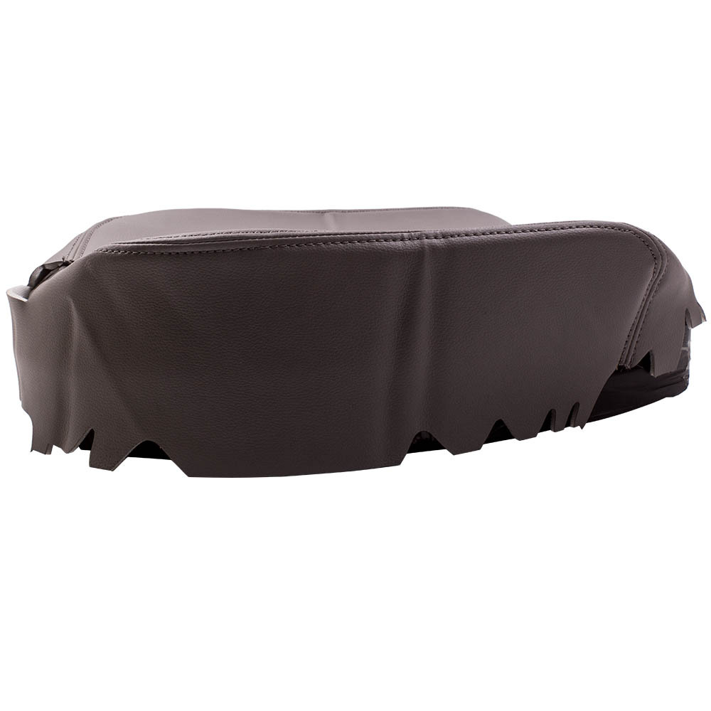 Compatible for Chevy Silverado Tahoe compatible for GMC Yukon Gray Console Lid Armrest Leather Cover