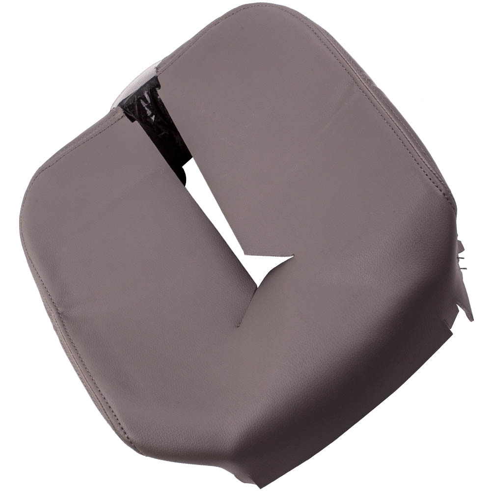 Compatible for Chevy Silverado Tahoe compatible for GMC Yukon Gray Console Lid Armrest Leather Cover